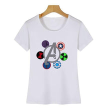 Load image into Gallery viewer, Marvel Avengers Endgame T Shirt Women Heroes Superheroes Marvel Comics Captain America Thanos Vacation T-shirt