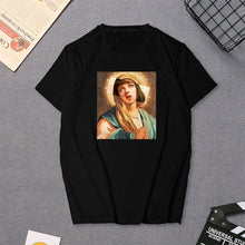 Load image into Gallery viewer, Harajuku Women&#39;s T-Shirt David Michelangelo Statue Print Tees Top Summer Rock Music Pop Star T-shirt Unisex Hip Hop Black TShirt