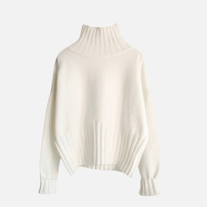 Women's Turtleneck Sweater Knitted Ribbed Pullover Black White Winter High Elasticity Slim Jumper 2019 Autumn Sweaters Female