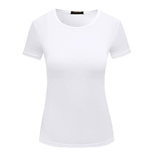 Load image into Gallery viewer, S-3XL T Shirt Women High Quality 2019 Plain Cotton Elastic Basic T-shirt Female Casual Tops Short Sleeve T-shirt Black White New