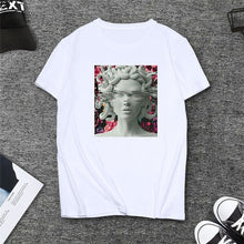 Load image into Gallery viewer, David Michelangelo Statue Print T-shirts Summer New Fashion Carving Faith Art Tops Casual Harajuku Women&#39;s Tshirt