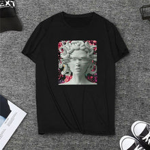 Load image into Gallery viewer, David Michelangelo Statue Print T-shirts Summer New Fashion Carving Faith Art Tops Casual Harajuku Women&#39;s Tshirt