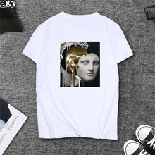 Load image into Gallery viewer, David Michelangelo Statue Print T-shirts Summer New Fashion Carving Faith Art Tops Casual Harajuku Women&#39;s Tshirt