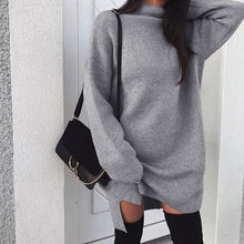 Load image into Gallery viewer, Meihuida 2019 New Women&#39;s Autumn Winter Long Sleeve Sweater Turtleneck Warm Soft Knitted Sweater Casual Loose Pullover Tops