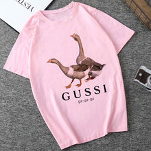 Load image into Gallery viewer, Women Clothes 2019 Two Goose Ga Ga Ga Gothic Vogue T-shirt  Korean Streetwear Harajuku Kawaii Aesthetic Tee Camiseta Mujer