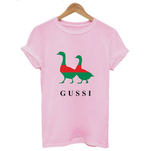 Women Clothes 2019 Two Goose Ga Ga Ga Gothic Vogue T-shirt  Korean Streetwear Harajuku Kawaii Aesthetic Tee Camiseta Mujer