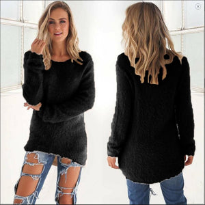 Pullovers Autumn Winter Women's O-Neck Sweater Female Hedging Loose Pullover Casual Solid Sweaters Wholesale Drop Shipping