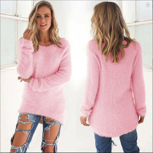 Pullovers Autumn Winter Women's O-Neck Sweater Female Hedging Loose Pullover Casual Solid Sweaters Wholesale Drop Shipping