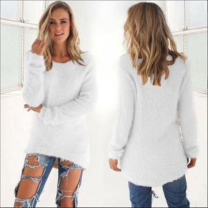 Pullovers Autumn Winter Women's O-Neck Sweater Female Hedging Loose Pullover Casual Solid Sweaters Wholesale Drop Shipping