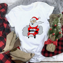 Load image into Gallery viewer, New kawaii reindeer t shirt women fashion Christmas Harajuku Short Sleeve t-shirt White Suitable all seasons Tshirt Tops clothes