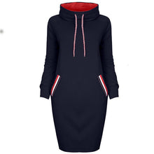 Load image into Gallery viewer, VOZRO Multicolor High Lead Long Sleeve Package Buttocks Winter Maxi Autumn Casual Sweater Red Dress Women Vestido Clothes Befree