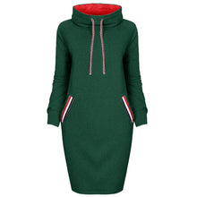 Load image into Gallery viewer, VOZRO Multicolor High Lead Long Sleeve Package Buttocks Winter Maxi Autumn Casual Sweater Red Dress Women Vestido Clothes Befree